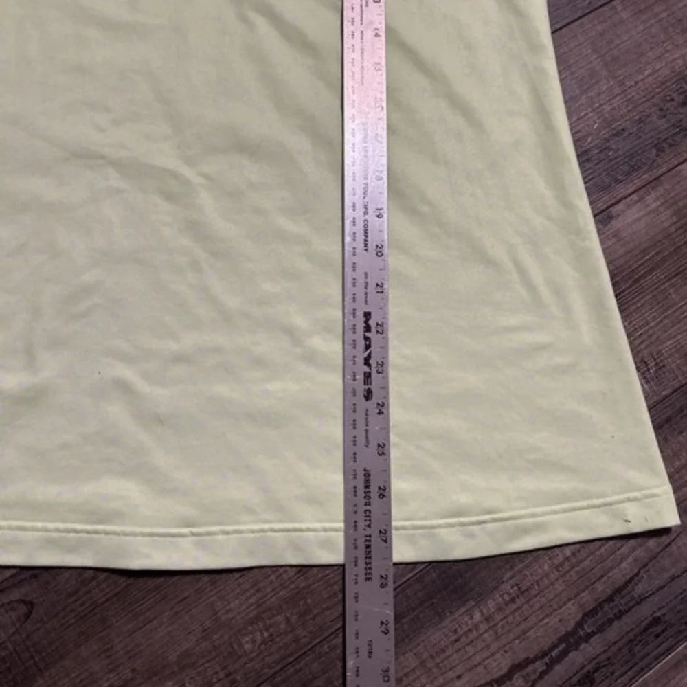 Lululemon Razorback Tank Top‎ Sz 8 Neon Green With Polkadots